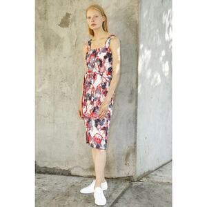 BECKEN NYC Made in New York Textured Midi Pocket Tank Dress Net-A-Porter 6 $550